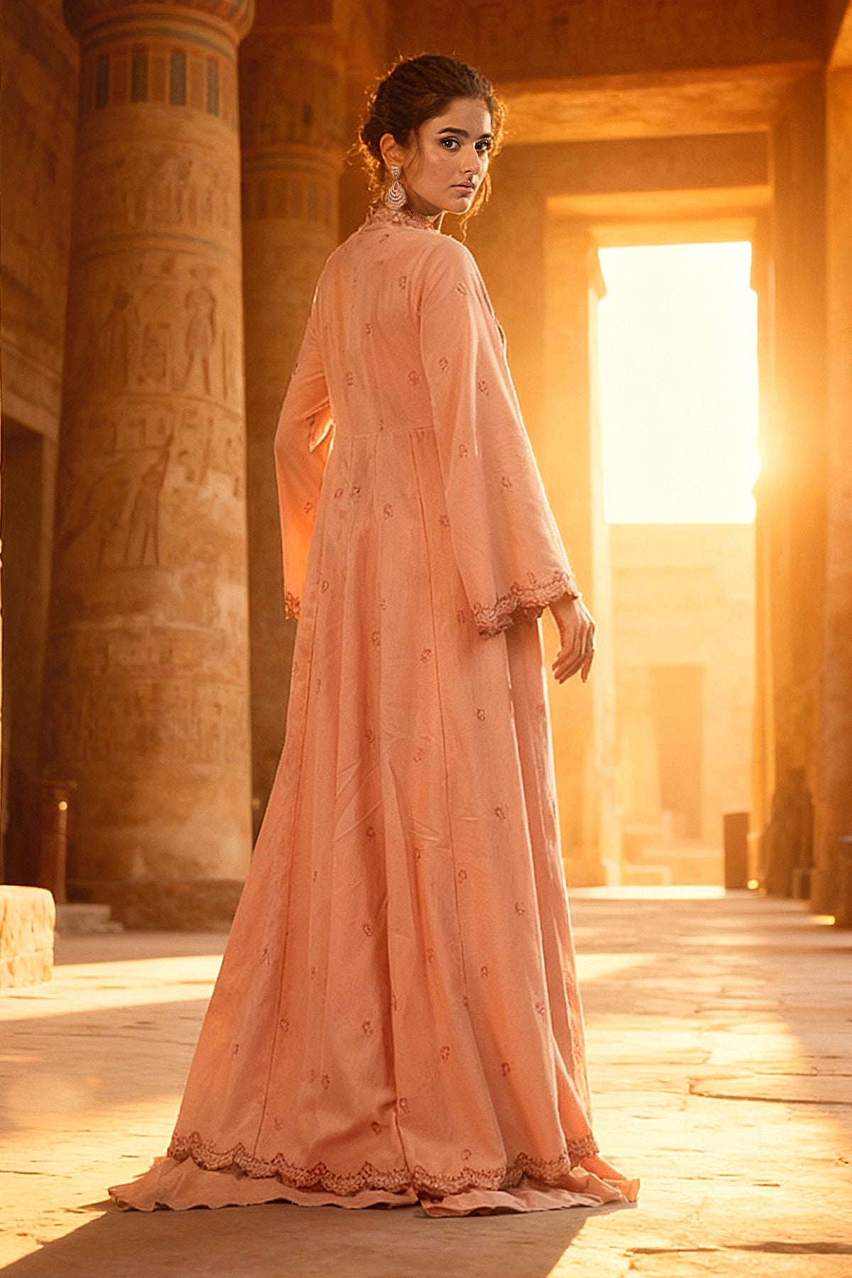 3 Piece - Unstitched - Embroidered Viscose Karandi Suit - C6400