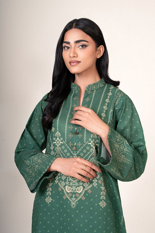 2 Piece - Unstitched - Printed Khaddar Suit - X7146