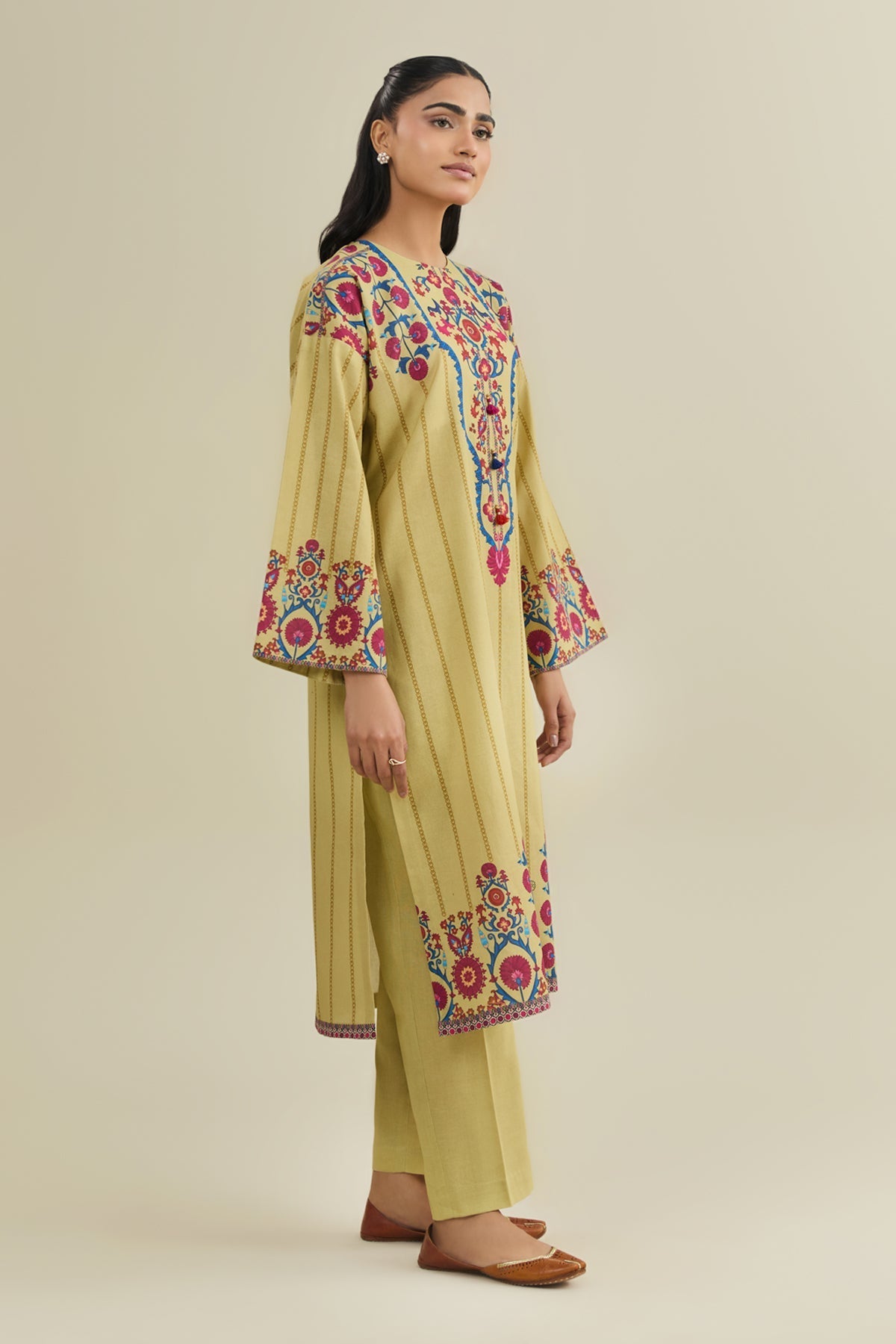2 Piece - Unstitched - Printed Khaddar Suit - X7147
