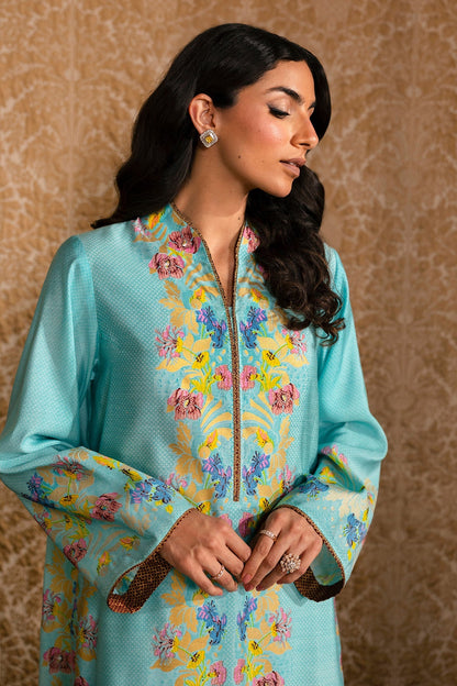 2 Piece - Stitched - Printed Pure Silk Suit - MCP1712