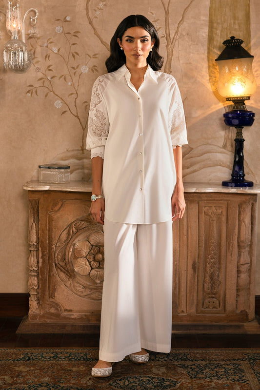 3 Piece - Stitched - Embroidered Cambric Applique Suit - MCP1914