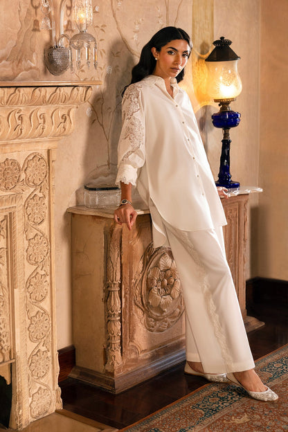 3 Piece - Stitched - Embroidered Cambric Applique Suit - MCP1914