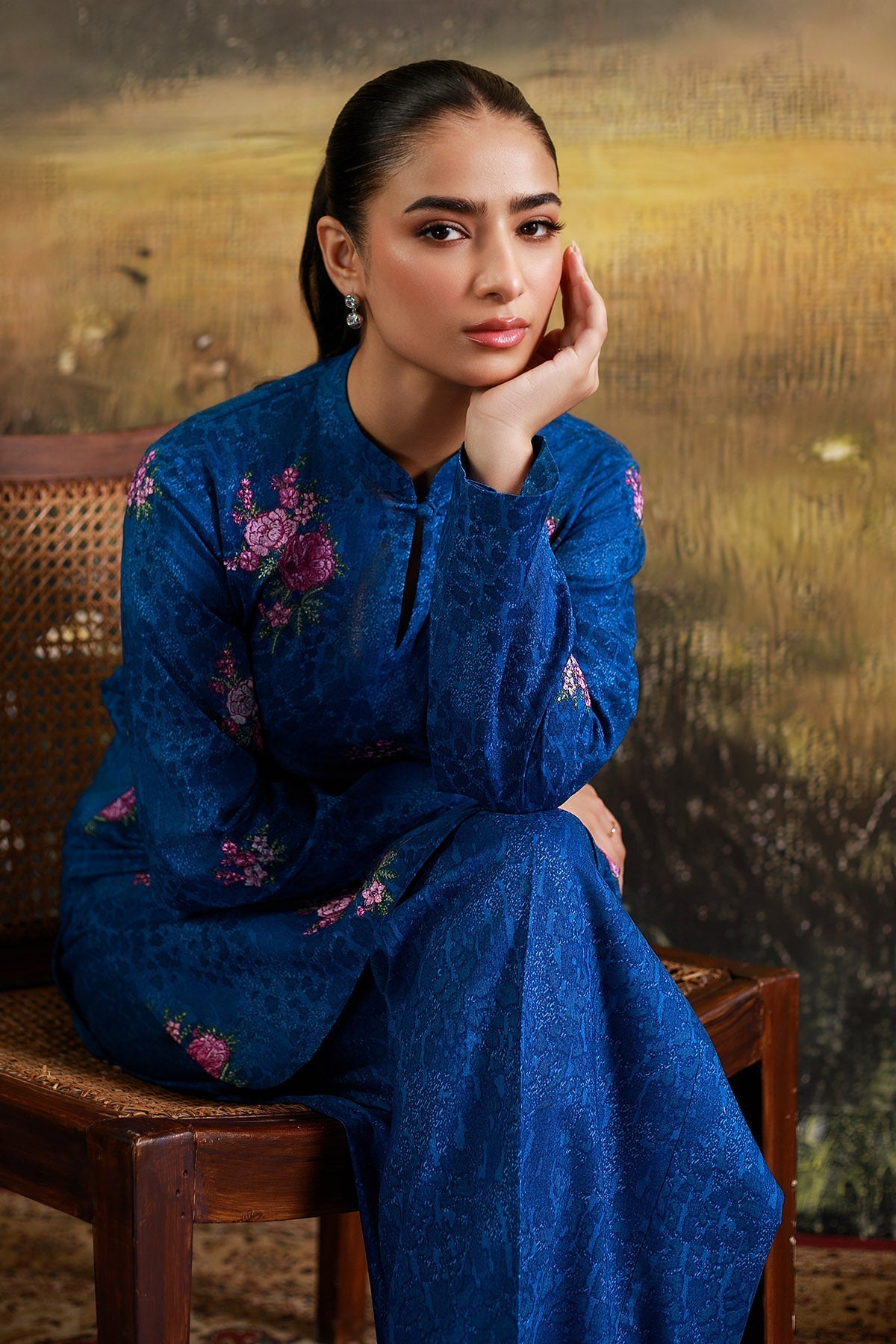 2 Piece - Unstitched - Printed & Embroidered Khaddar Suit - C6345