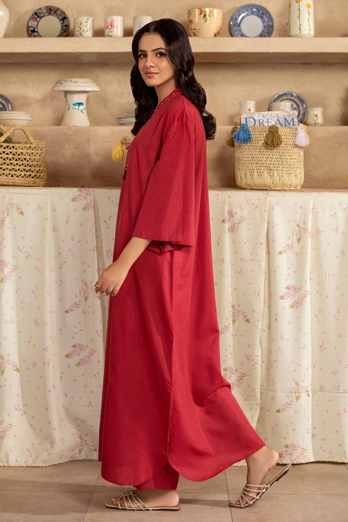 2 Piece - Stitched - Embellished Jacquard Suit - KPW25-P3661