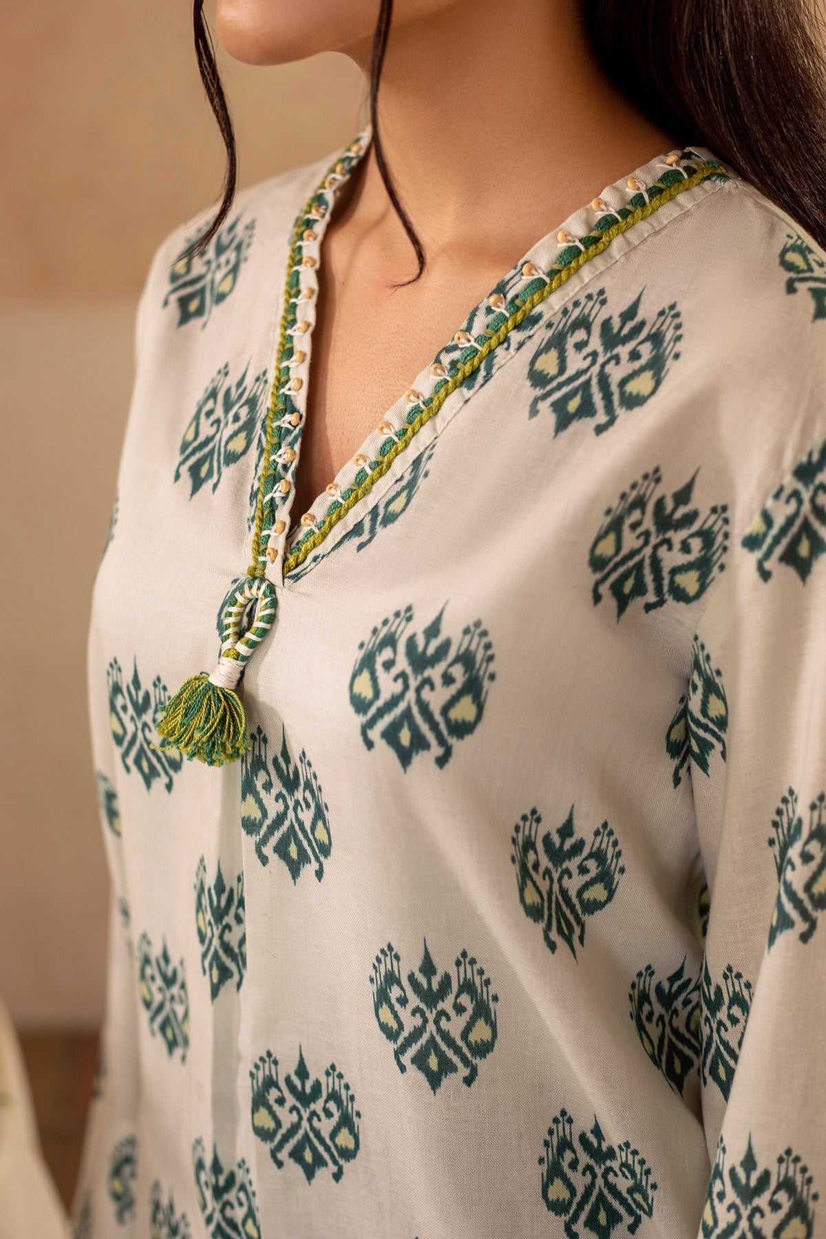 2 Piece - Stitched - Printed & Embellished Khaddar Suit - KPW25-P3675