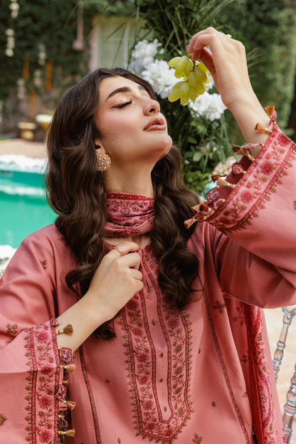 3 Piece - Unstitched - Printed & Embroidered Khaddar Suit - C6352