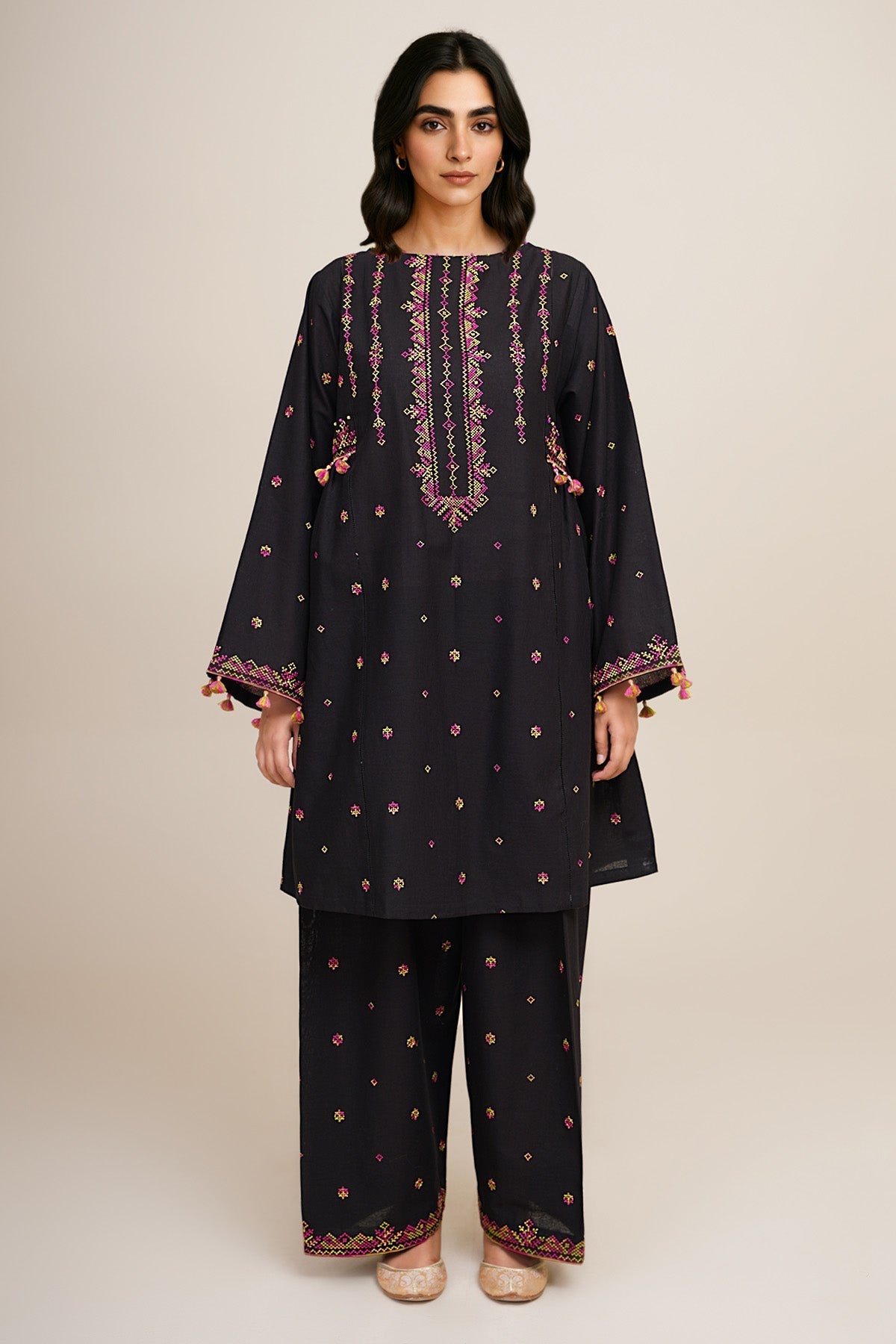 2 Piece - Unstitched - Embroidered Khaddar Suit - C6354