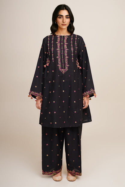 2 Piece - Unstitched - Embroidered Khaddar Suit - C6354