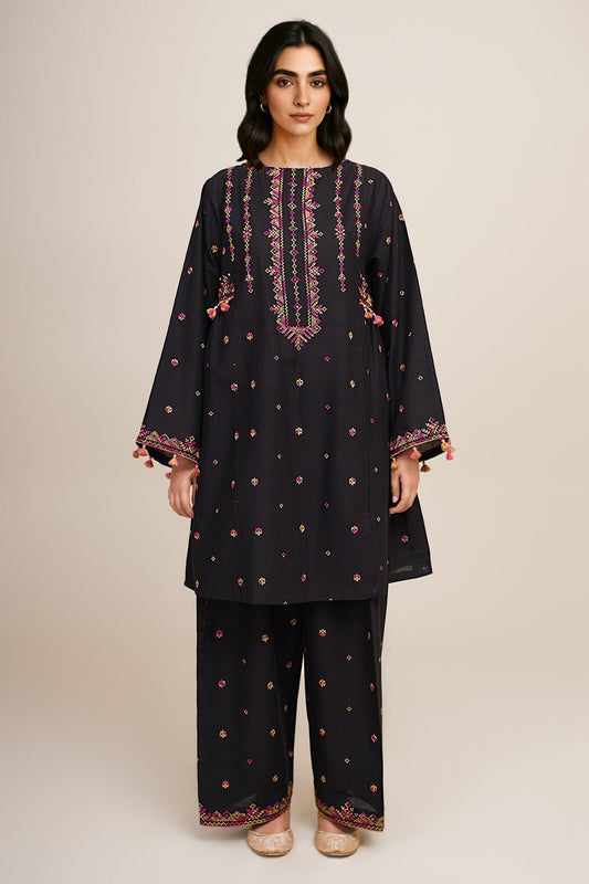 2 Piece - Unstitched - Embroidered Khaddar Suit - C6354