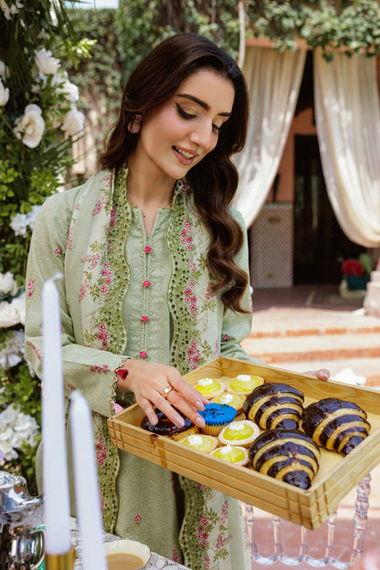 3 Piece - Unstitched - Printed & Embroidered Khaddar Suit - C6365