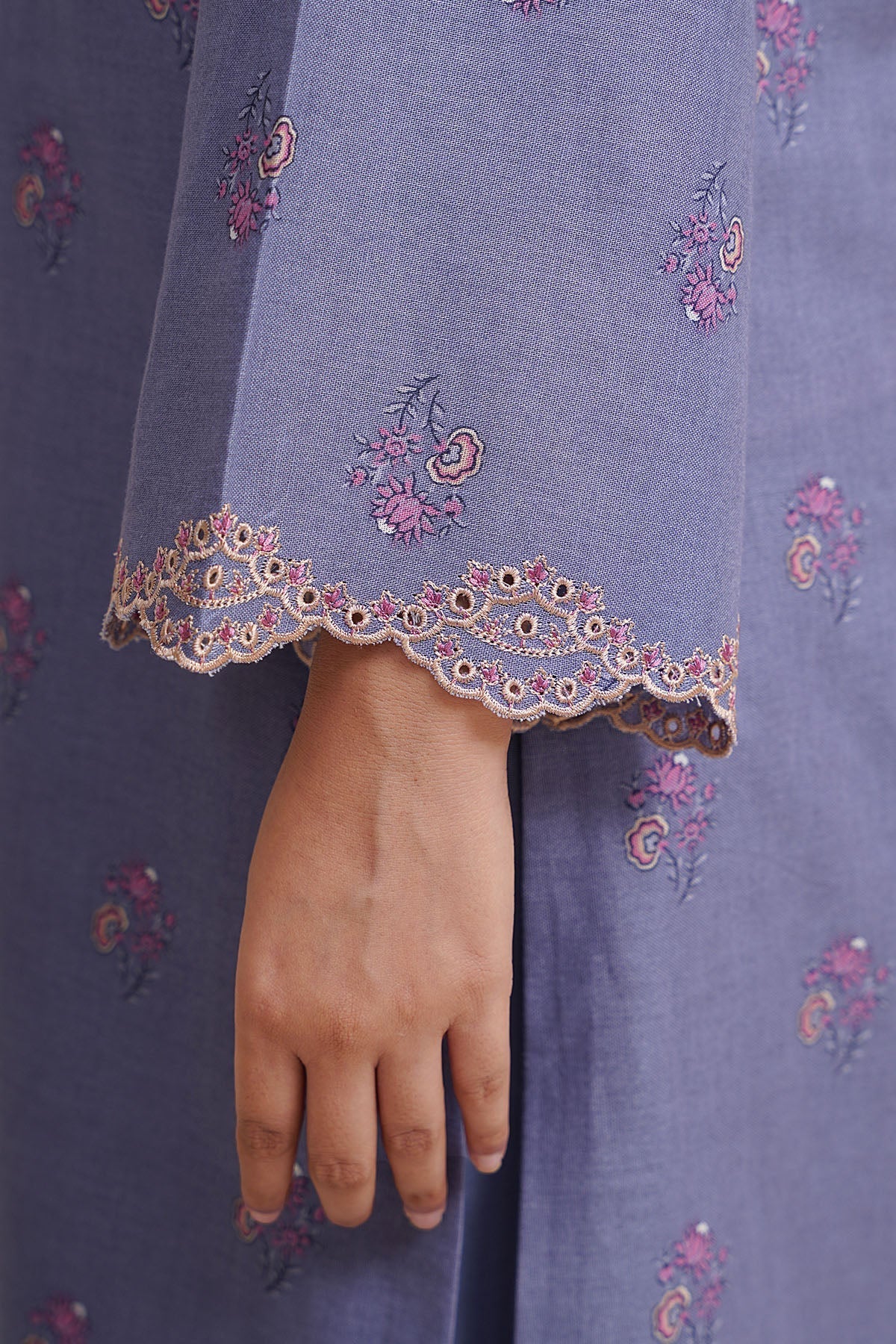 3 Piece - Unstitched - Printed & Embroidered Khaddar Suit - C6366