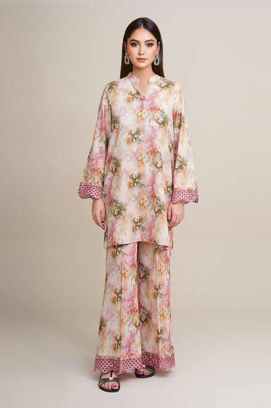2 Piece - Unstitched - Printed & Embroidered Khaddar Suit - C6369