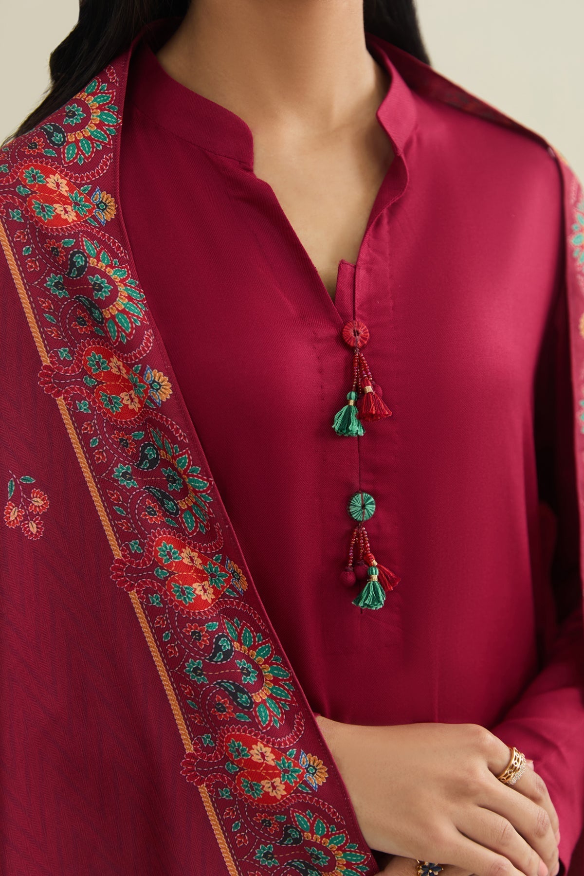 3 Piece - Unstitched - Printed Marina Suit - C6403