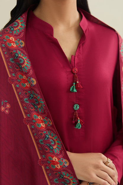 3 Piece - Unstitched - Printed Marina Suit - C6403