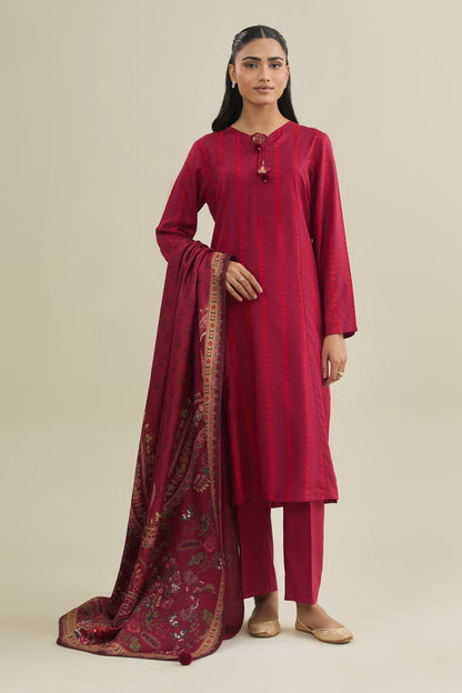 3 Piece - Unstitched - Printed Percale Suit - C6375