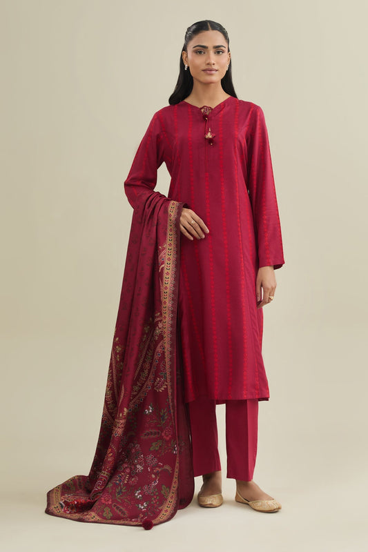 3 Piece - Unstitched - Printed Percale Suit - C6375