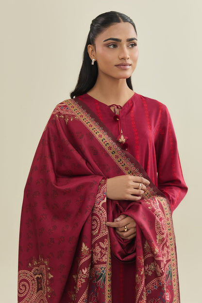 3 Piece - Unstitched - Printed Percale Suit - C6375