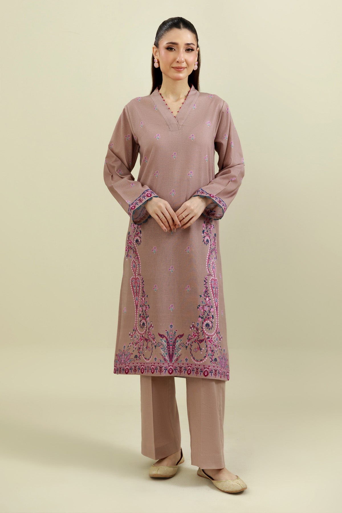 2 Piece - Unstitched - Printed Khaddar Suit - C6380