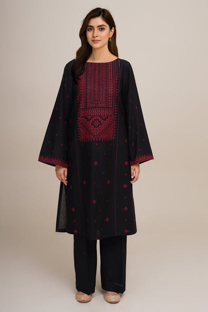 2 Piece - Unstitched - Embroidered Khaddar Suit - C6382