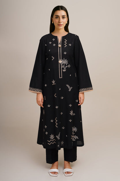 2 Piece - Unstitched - Embroidered Khaddar Suit - C6391