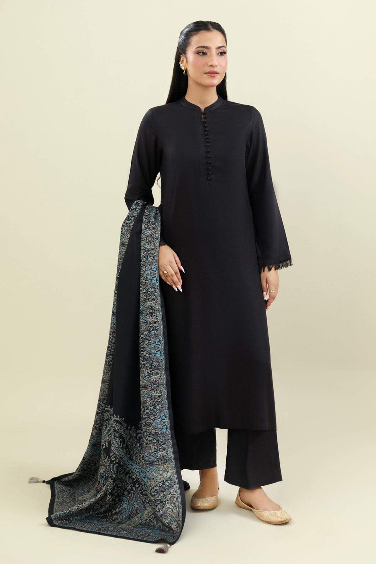 3 Piece - Unstitched - Printed Marina Suit - C6399