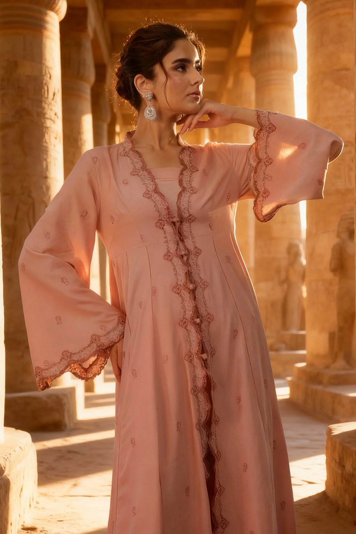 3 Piece - Unstitched - Embroidered Viscose Karandi Suit - C6400