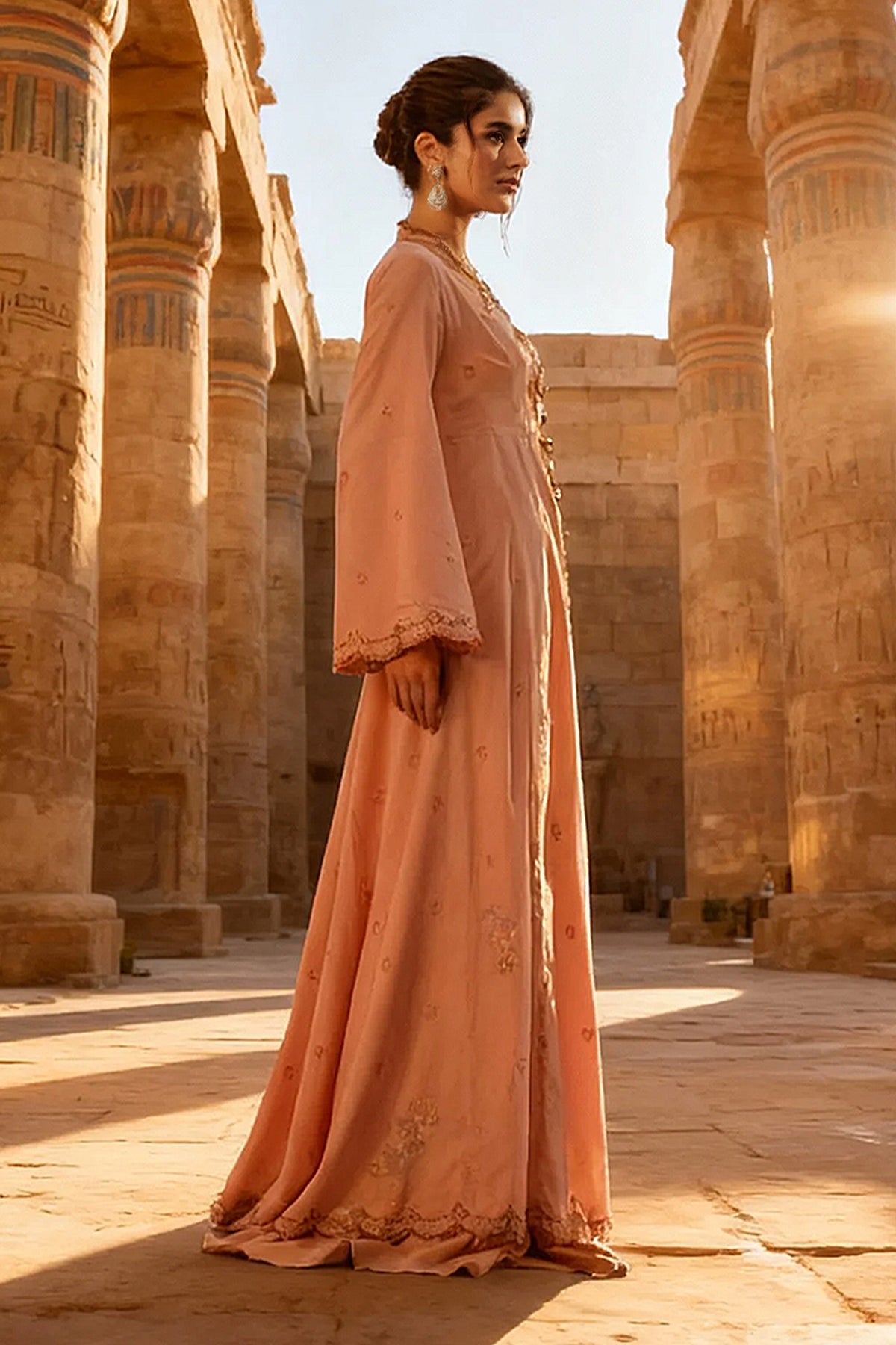 3 Piece - Unstitched - Embroidered Viscose Karandi Suit - C6400