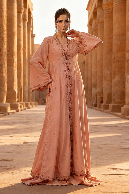 3 Piece - Unstitched - Embroidered Viscose Karandi Suit - C6400