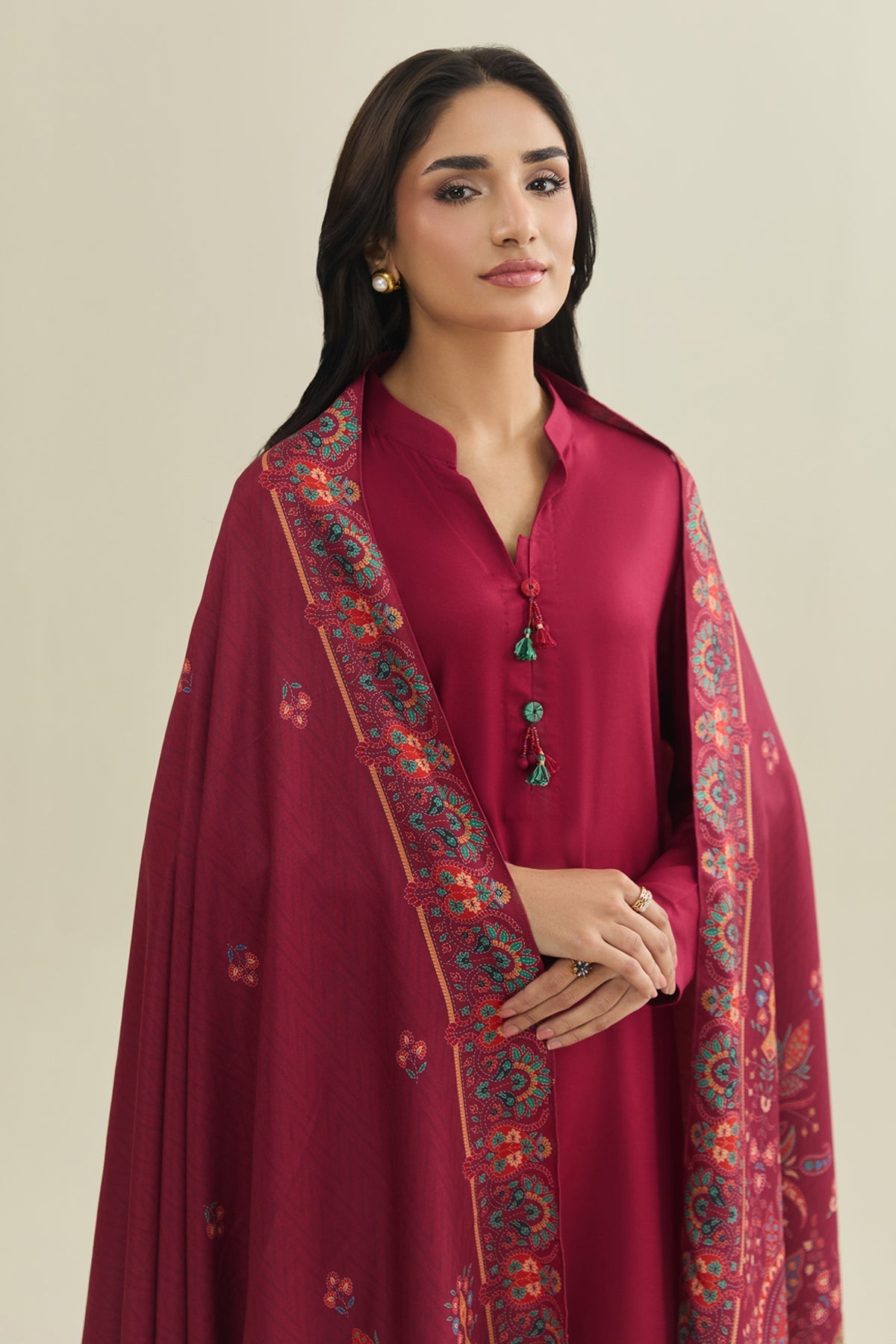 3 Piece - Unstitched - Printed Marina Suit - C6403