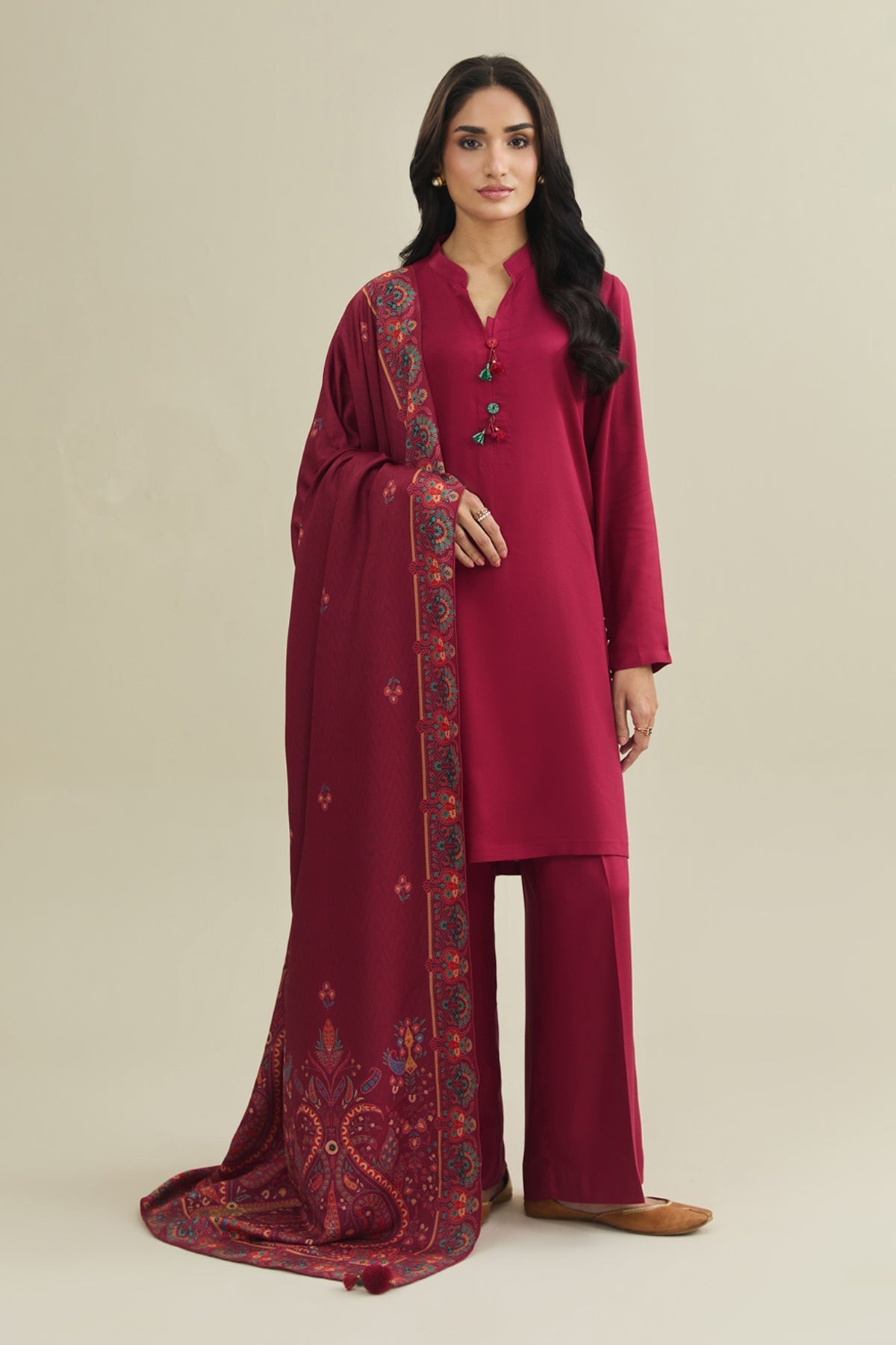 3 Piece - Unstitched - Printed Marina Suit - C6403