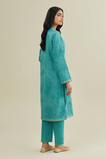 2 Piece - Unstitched - Printed & Embroidered Khaddar Suit - C6411