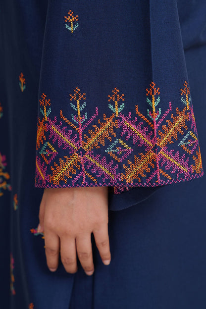 2 Piece - Unstitched - Embroidered Khaddar Suit - C6416