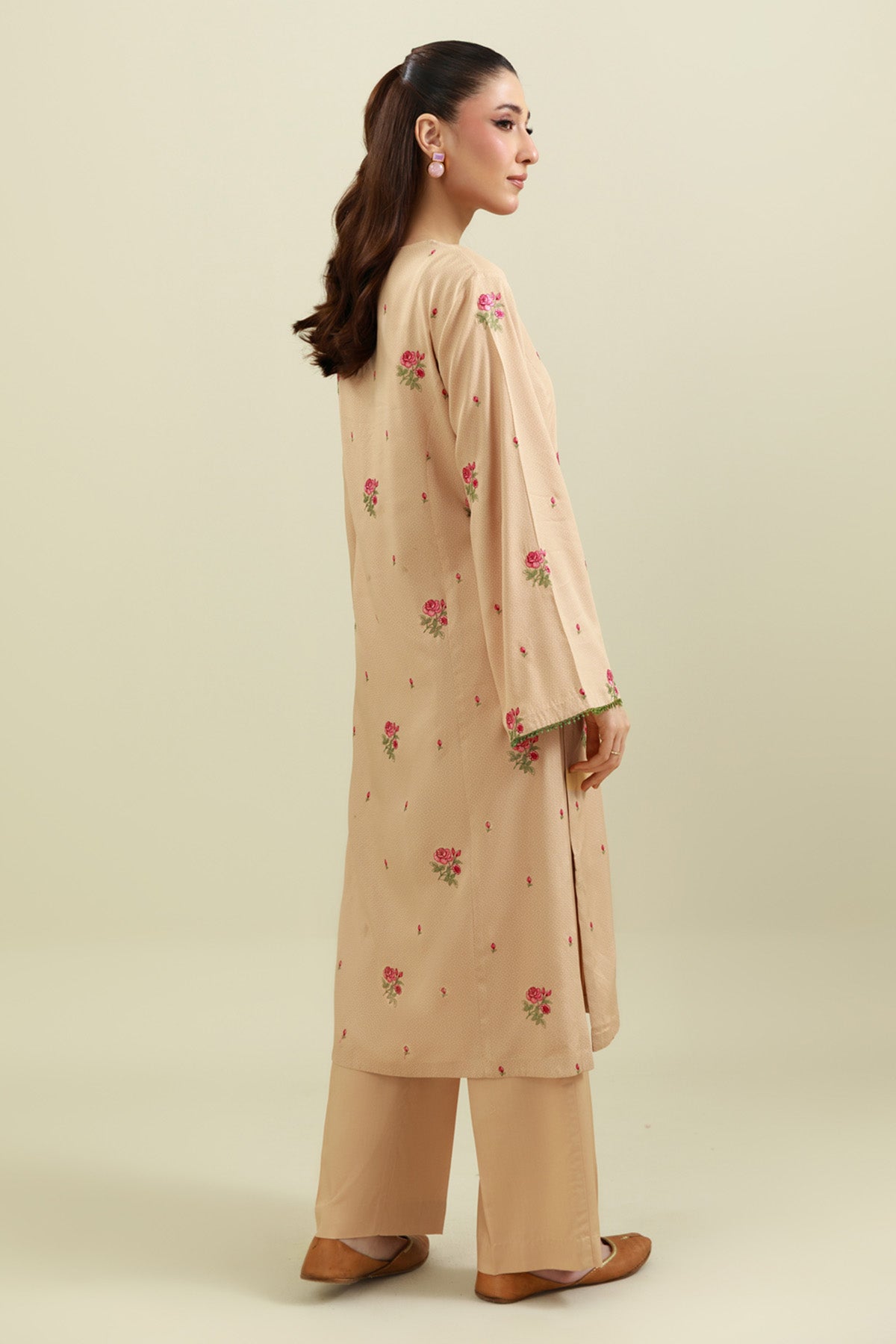 2 Piece - Unstitched - Printed & Embroidered Percale Suit - C6418