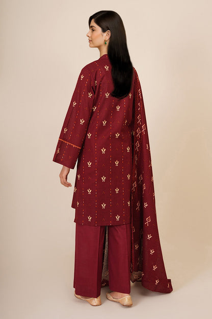 3 Piece - Unstitched - Printed Khaddar Suit - C6423