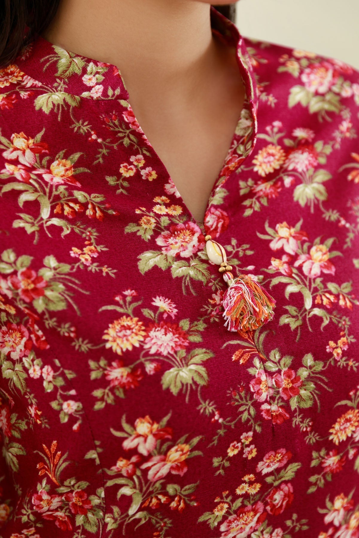 3 Piece - Unstitched - Printed & Embroidered Slub Khaddar Suit - C6445