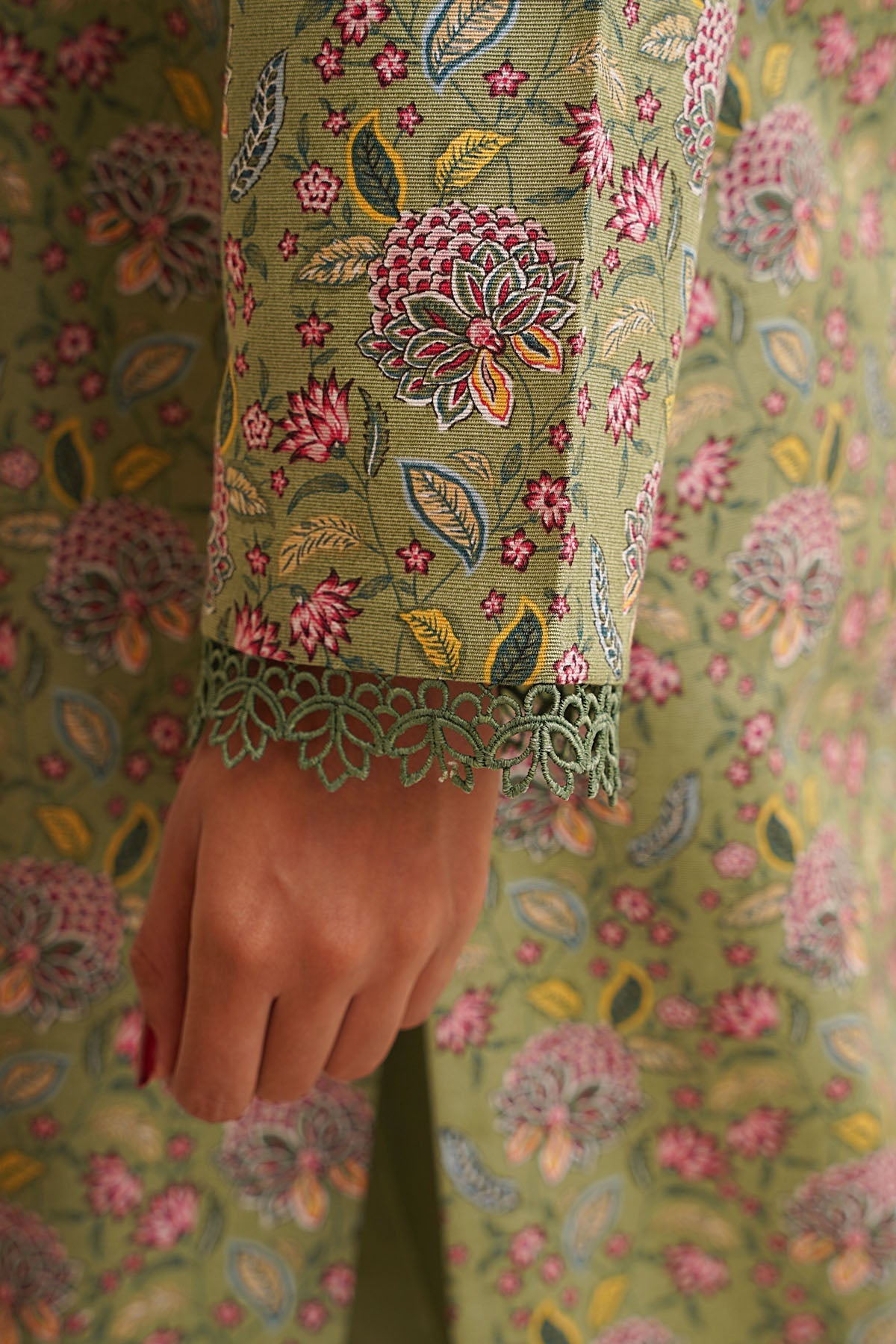 3 Piece - Unstitched - Printed & Embroidered Khaddar Suit - C6457