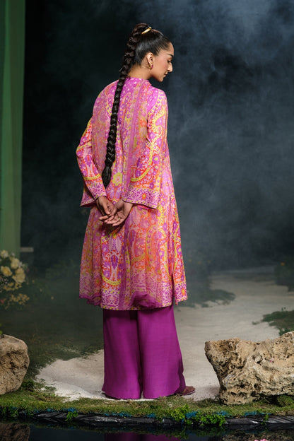 3 Piece - Stitched - Printed Raw Silk Suit - MCP1730-1