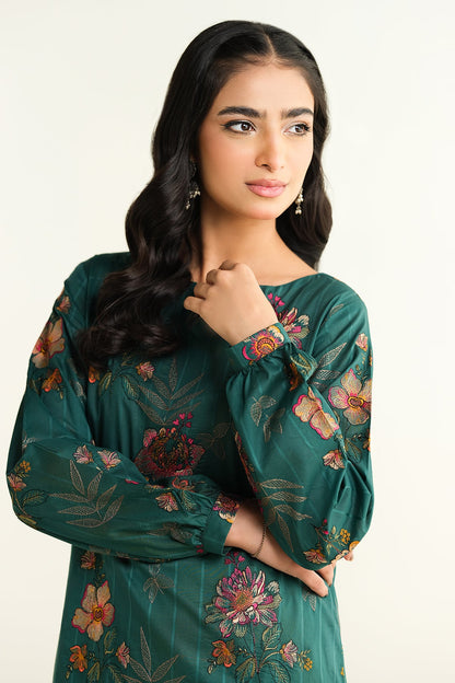 2 Piece - Unstitched - Embroidered Suit - E1673