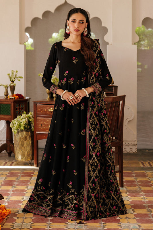 3 Piece - Unstitched - Embroidered Khaddar Suit - E1765