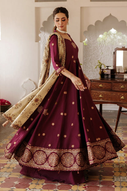 3 Piece - Unstitched - Embroidered Khaddar Suit - E1835