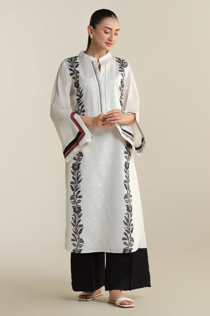 2 Piece - Stitched - Printed Jacquard Suit - KPS25-P3445