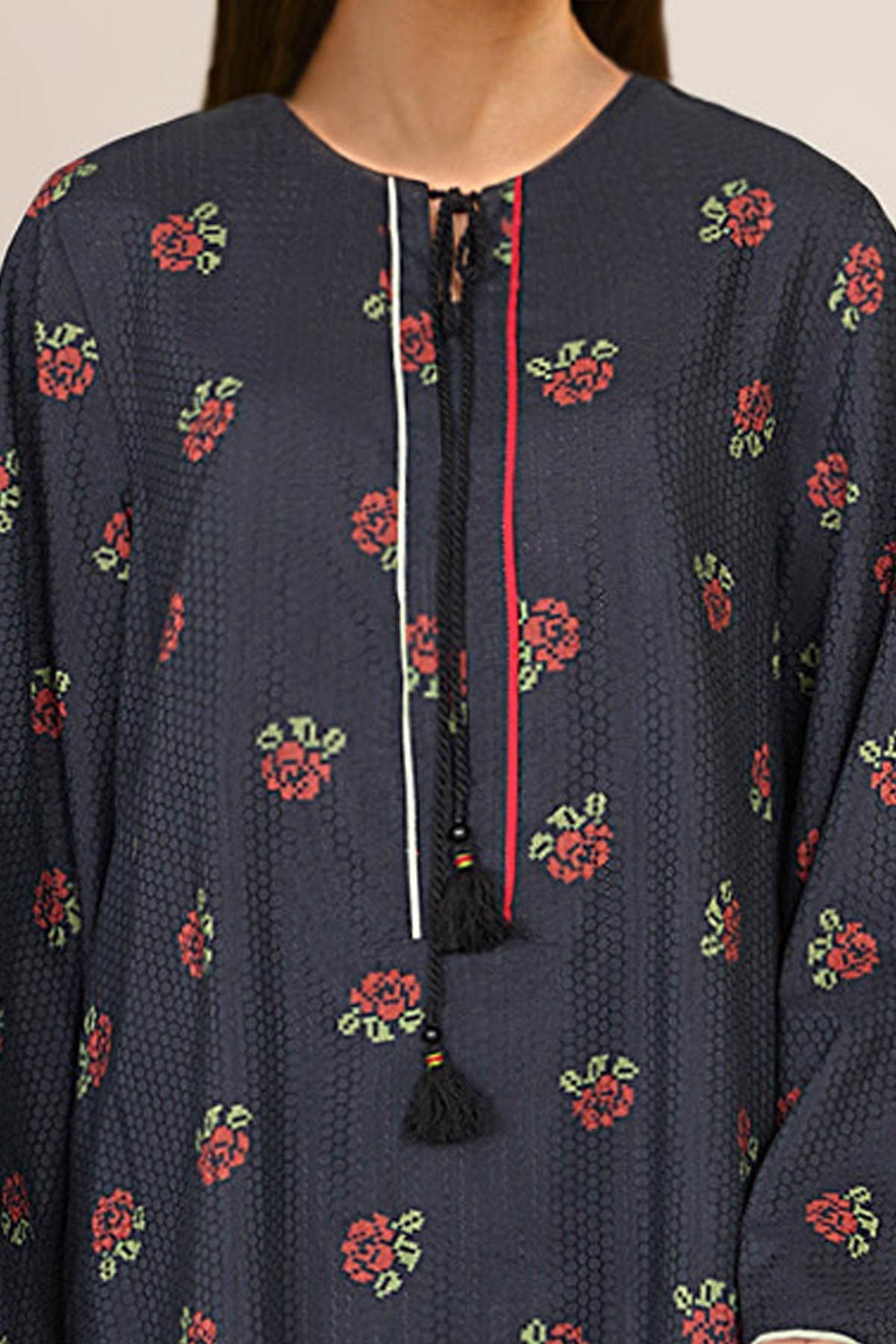 2 Piece - Stitched - Printed & Embellished Khaddar Suit - KPW25-P3672