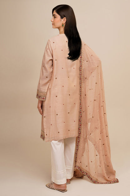 2 Piece - Stitched - Embroidered Zari Slub Suit - KPW24-P3008-8