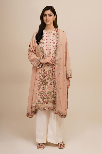 2 Piece - Stitched - Embroidered Zari Slub Suit - KPW24-P3008-8