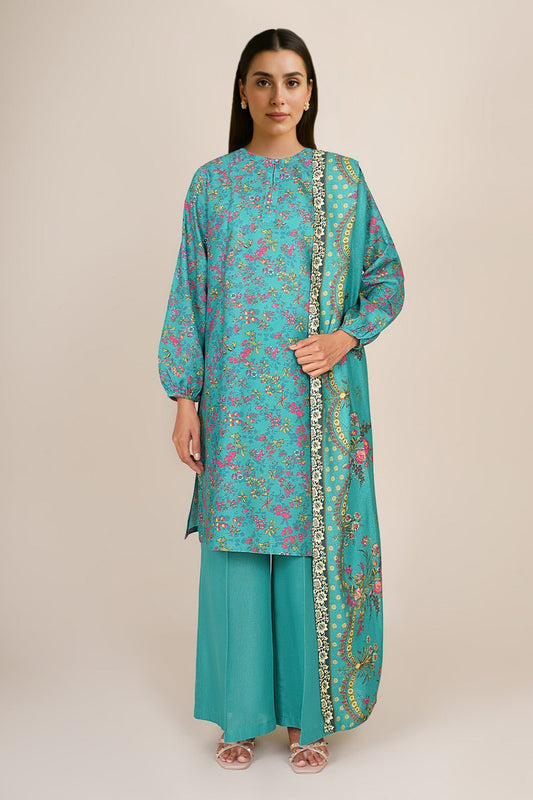 3 Piece - Stitched - Printed Khaddar Suit - KPW24-P3109-109