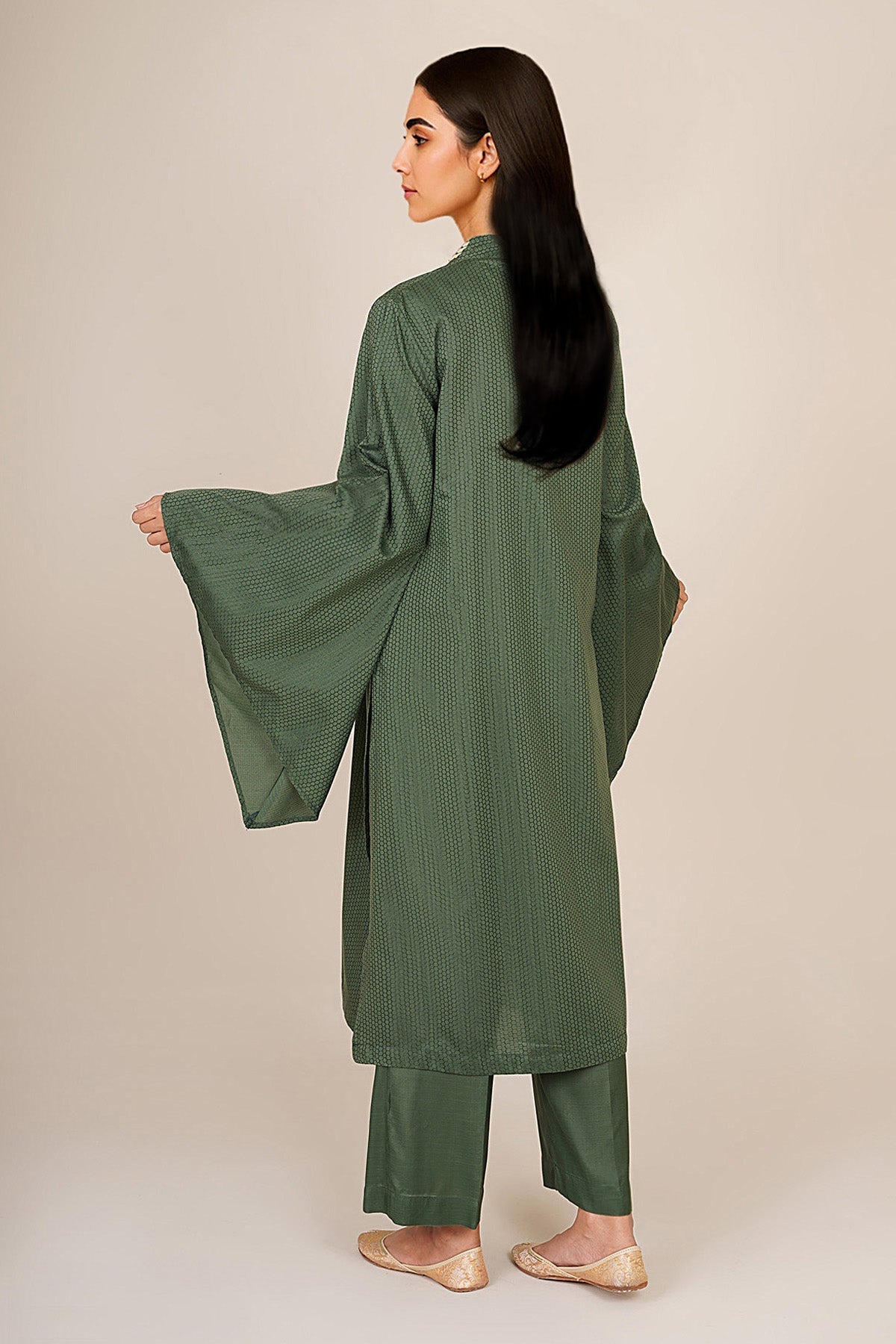 2 Piece - Stitched - Embellished Jacquard Suit - KPW25-P3660