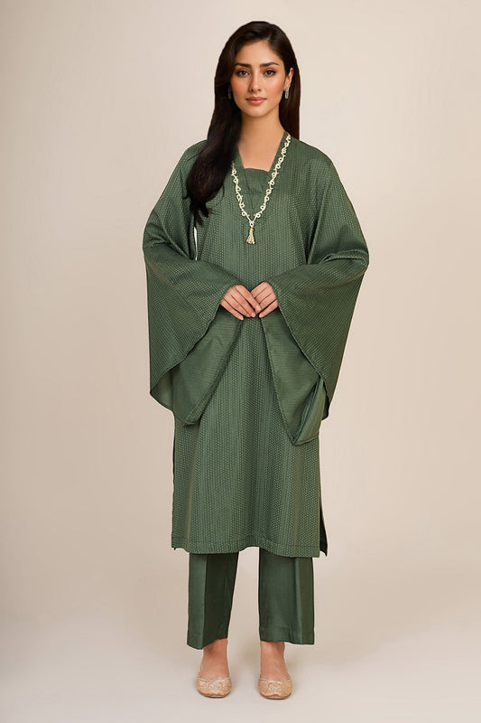 2 Piece - Stitched - Embellished Jacquard Suit - KPW25-P3660