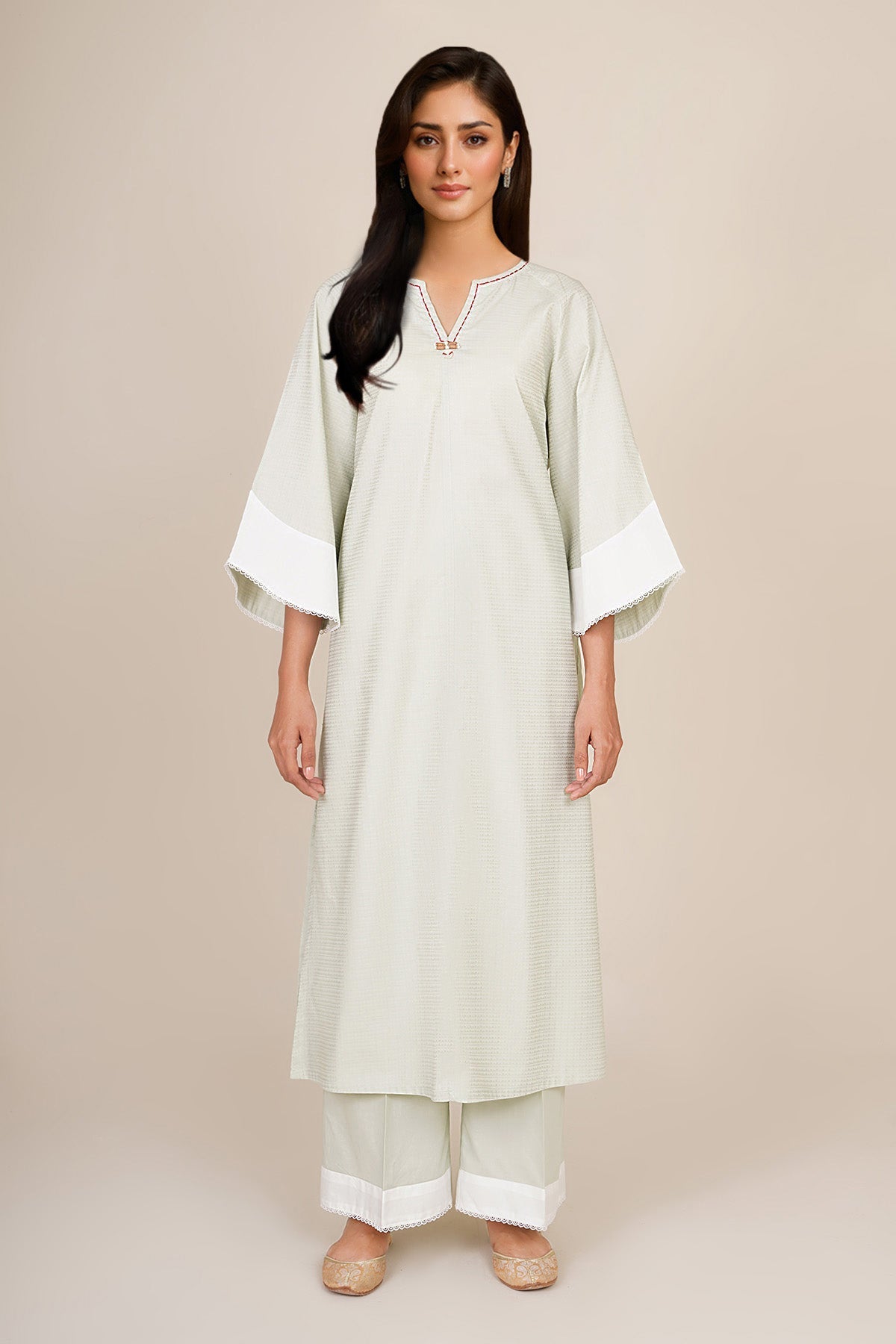 2 Piece - Stitched - Embellished Jacquard Suit - KPW25-P3663