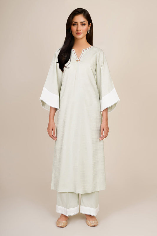 2 Piece - Stitched - Embellished Jacquard Suit - KPW25-P3663