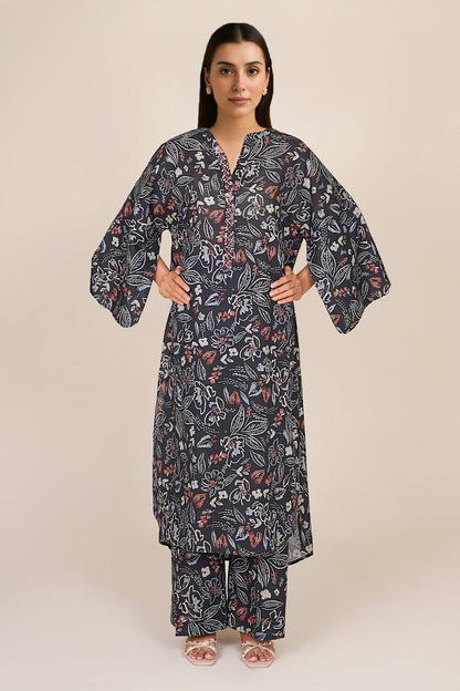 2 Piece - Stitched - Printed & Embellished Khaddar Suit - KPW25-P3682